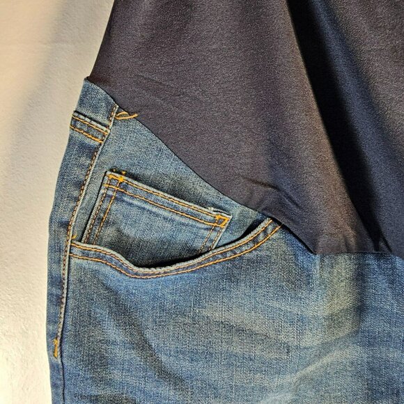 Time & Tru Maternity Skinny Jeans Comfort Belly Band Size XXL (20) Medium Wash - Picture 5 of 11